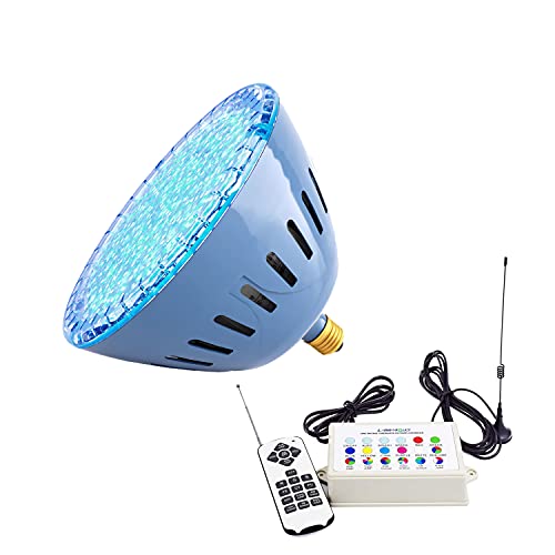 LAMPAOUS intekit S2 LED Inground Pool Lights Bulb for Pentair Amerlite Hayward RGBW Multi Color with Remote, Synch and Memory, 12VAC Input S2-12-35 Plus(Pool Bulb & Control Kit)