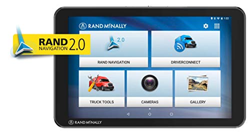 Rand McNally TND Tablet 85 8-inch GPS Truck Navigator with Built-in Dash Cam, Easy-to-Read Display and Custom Truck Routing