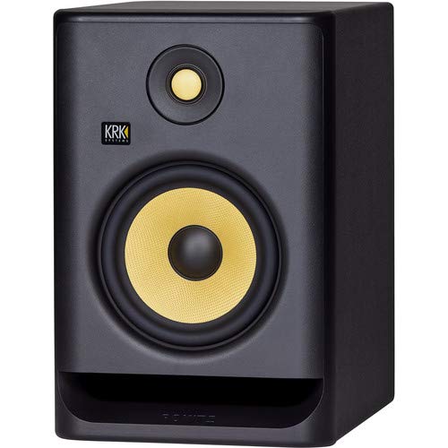 KRK ROKIT 7 G4 6.5" 2-Way Active Studio Monitor (Single, Black) with Free Isolation Pad Bundle