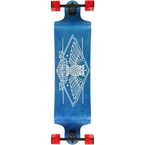 Landyachtz Switch Longboard Complete and Colors (35" - Owl (White 80a Mini Monster Hawgs))