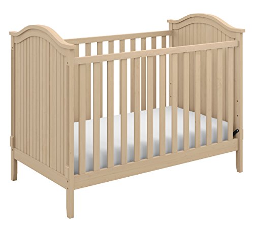 Storkcraft Monterey 3-in-1 Convertible Crib, Driftwood Easily Converts to Toddler Bed & Day Bed, 3-Position Adjustable Height Mattress