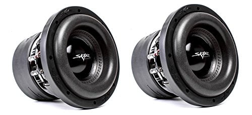 (2) Skar Audio ZVX-8 D2 8" 900W RMS Dual 2 SPL Car Subwoofer