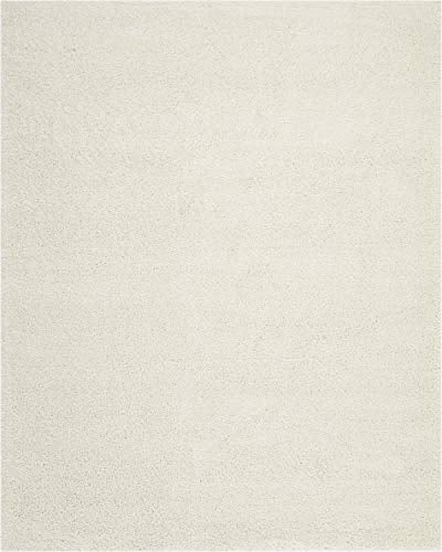 Nourison Malibu Shag Area Rug, 7'10" x9'10, IVORY