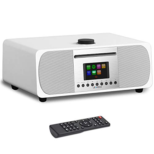 LEMEGA All-in-One 35W Stereo Speaker W/ Internet FM Digital Radio CD Player Bluetooth Built-in Subwoofer USB Aux & TFT Colour Display