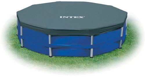 Intex 12 Foot x 30 In. Above Ground Pool & Intex 12 Foot Round Pool Cover