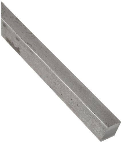 1018 Carbon Steel Rectangular Bar, Unpolished (Mill) Finish, Cold Finished Temper, ASTM A108, 1/2" Thickness, 5" Width, 36" Length