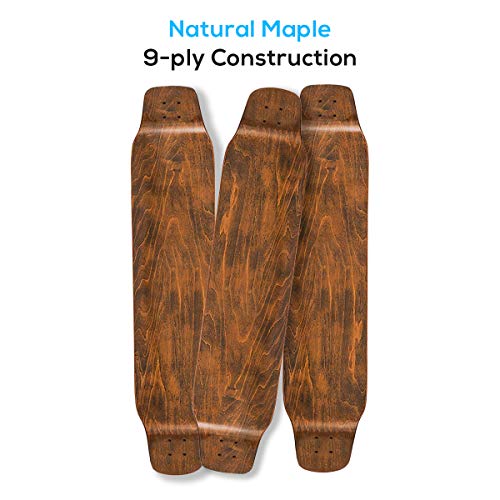Hi-Na Mountain Board All Terrain Skateboard Kiteboard Cross Country  Big Wheel Downhill Longboard w/ Bindings