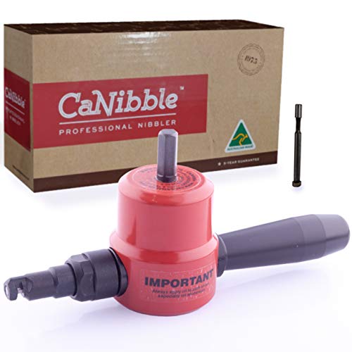 CaNibble Bundle - Nibbler, 2 Bench Mounting Clamps, 3 Punches, 1 Die & FREE Circle Cutting Attachment. Australian Made