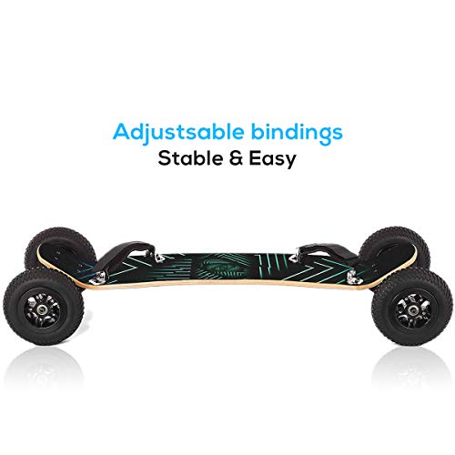 Hi-Na Mountain Board All Terrain Skateboard Kiteboard Cross Country  Big Wheel Downhill Longboard w/ Bindings