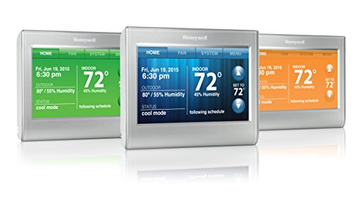 Honeywell RTH9580WF Wi-Fi Smart Touchscreen Thermostat, Silver