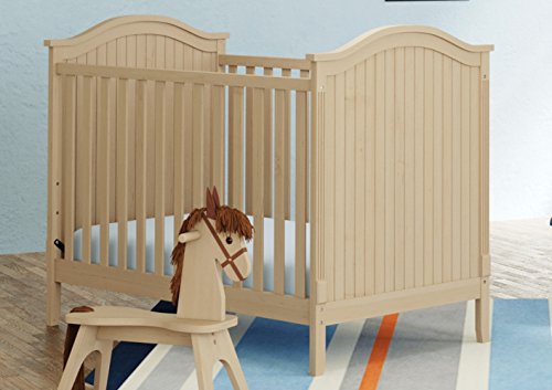 Storkcraft Monterey 3-in-1 Convertible Crib, Driftwood Easily Converts to Toddler Bed & Day Bed, 3-Position Adjustable Height Mattress