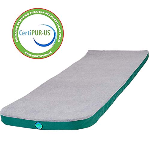 LaidBackPad Memory Foam Camping Sleeping Pad - Memory Foam Mattress for Camping, with Built-in Mattress Connector, The Most Comfortable Portable Sleeping Pad- 24 x 72 x 2⅜ Inches, 8.5 lbs