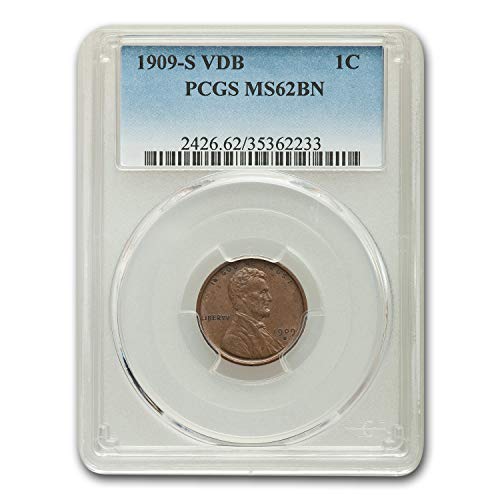1909 S VDB Lincoln Cent MS-62 PCGS (Brown) Cent MS-62 PCGS