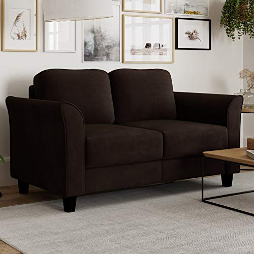 Lifestyle Solutions Watford Love Seats, 56.3" W x 31.5" D x 33.9" H, Coffee