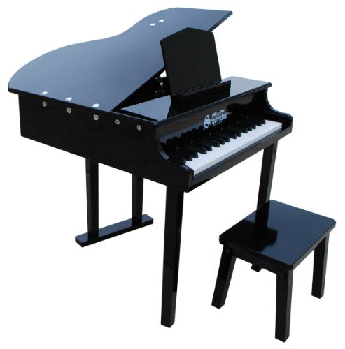 Concert Grand Piano with Matching Bench - Color Black