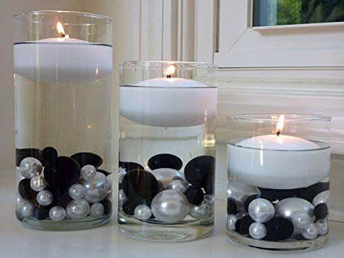 20 Packs Sale Burgundy Pearls - No Hole Jumbo/Assorted Sizes Vase Decorations - to Float The Pearls Order The Floating Packs from Options Below