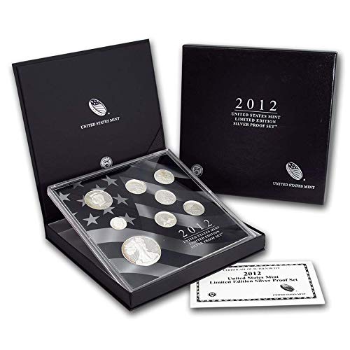 2012 S Limited Edition 8-Piece Silver Proof Set including Proof Silver Eagle $1 Choice DCAM with Original Packaging, Sleeve and COA US Mint