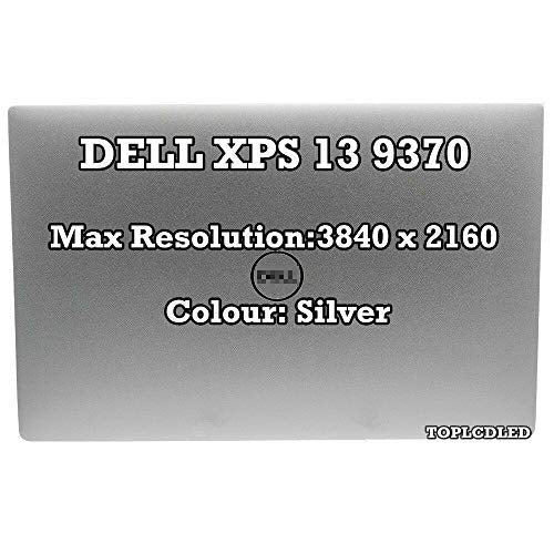 13.3" inch LCD Touch Screen for Dell XPS 13 9370 LCD Touch Screen Complete Assembly (3840x2160 Resolution)