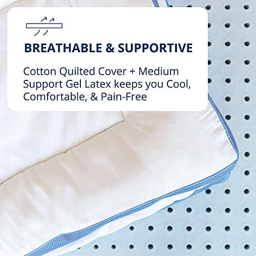 ViscoSoft Pillow Top Latex Mattress Topper Cal King | Serene 3 Inch Gel Latex Mattress Pad & Cover