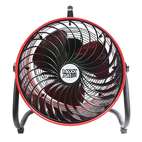 Maxx Air High Velocity Floor Fan, 16" Diameter Multi-Purpose Portable Air Circulator for Shop, Home, Restoration