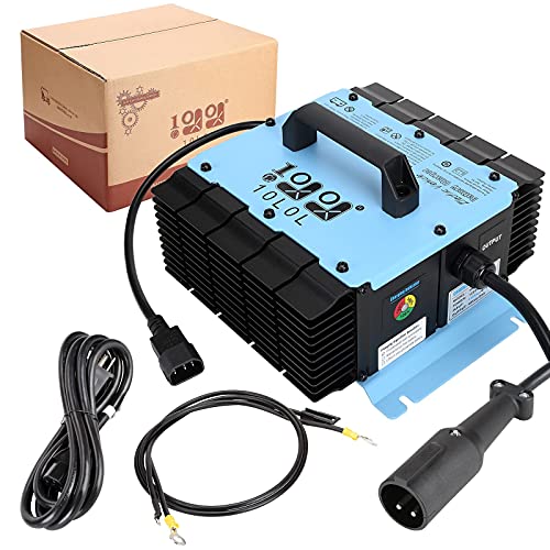 10L0L 20 AMP Golf Cart Battery Charger for 48 Volt Club Car DS & Precedent with Connector, Fast Charging for Three Different Battery Types Golf Cart