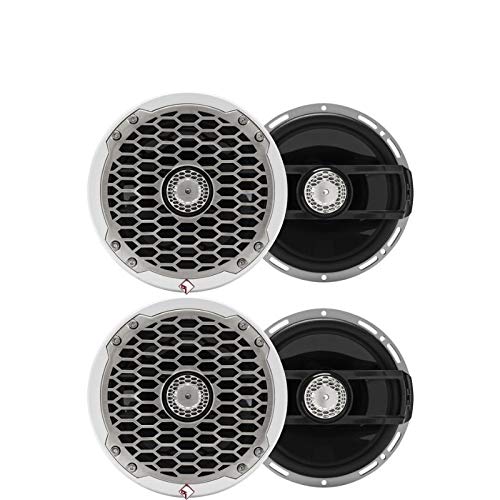 (2 Pair) Rockford Fosgate PM2652 Punch Marine 6.5" Full Range Speakers