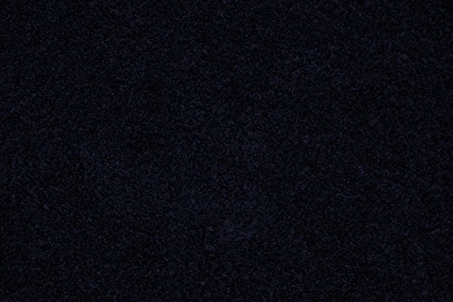 Unique Loom Serenity Solid Shag Collection Super Soft Micro Polyester Midnight Blue Area Rug (9' 0 x 12' 0)