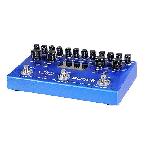 MOOER Ocean Machine Guitar Effects Pedal Premium Dual Delay Reverb and Looper