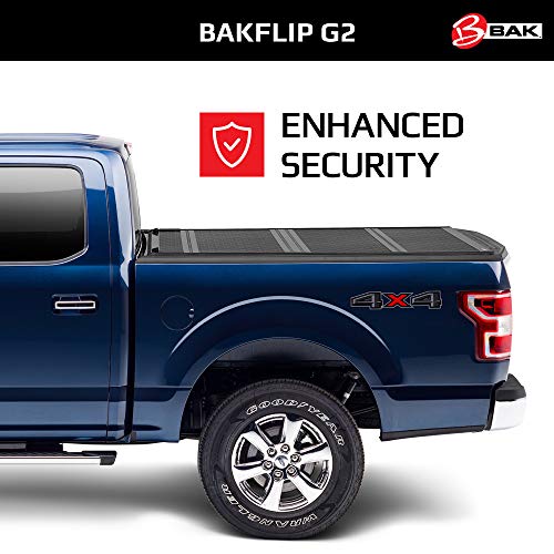 BAK BAKFlip G2 Hard Folding Truck Bed Tonneau Cover | 226106 | Fits 2004 - 2013 Chevy/GMC Colorado/Canyon 5' 1" Bed (61.1")