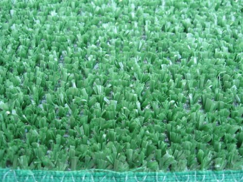 12' Round - Green 1/4" Thick - 8 oz. Artificial Grass Turf Carpet Indoor Outdoor Area Rug with Finished Edges