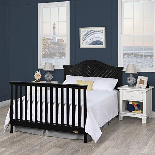 Dream On Me Kaylin 5 in 1 Convertible Crib, Black