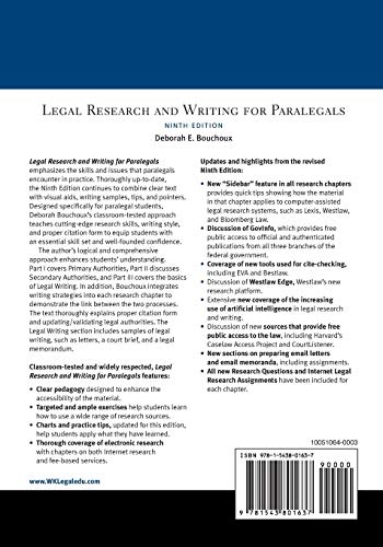 Legal Research and Writing for Paralegals (Aspen Paralegal)