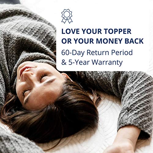 ViscoSoft 4-Inch Active Cooling Memory Foam Mattress Topper Full | Select Copper Pad & Drift Cover