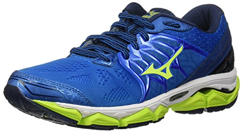 Mizuno Running Men's Wave Horizon Running Shoes, Directoire Blue/Safey Yellow/Peacoat, 11.5 D US