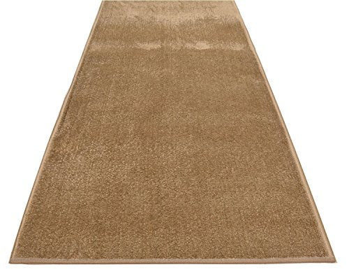 Custom Runner Solid Color Roll Runner 26" Wide x Your Length Size Choice Anti Bacterial (Camel Beige, 30ftx26")