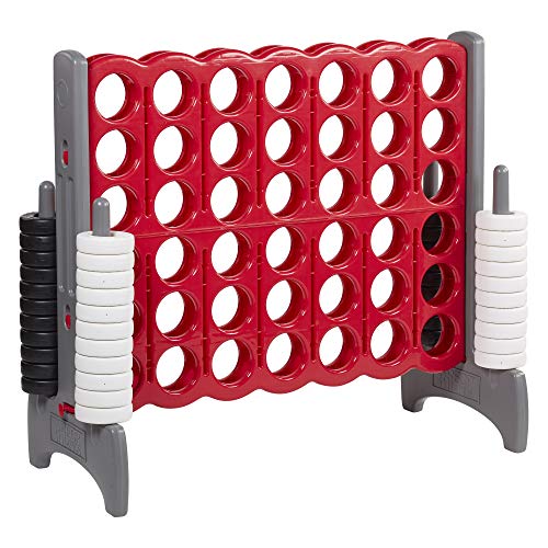 ECR4Kids Jumbo 4 To Score Giant Game Set Backyard Games Indoor/Outdoor Connect All 4 Adult & Family Fun Game