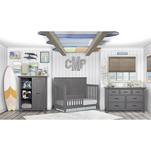 Evolur Belmar Flat 5 in 1 Convertible Crib