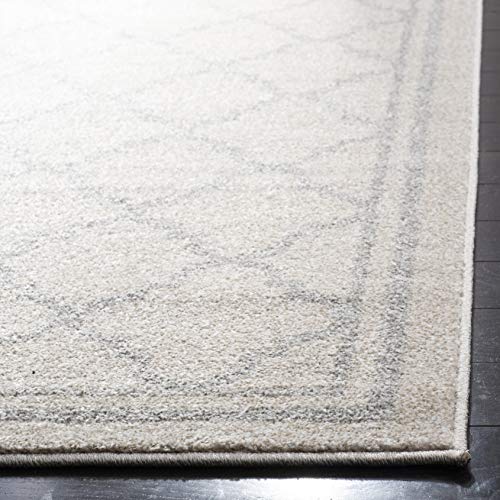 SAFAVIEH Amherst Collection AMT422E Moroccan Trellis Non-Shedding Living Room Bedroom Dining Home Office Area Rug, 9' x 12', Beige / Light Grey