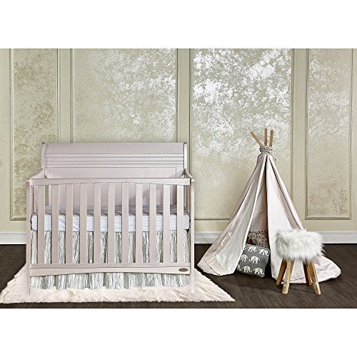 Dream On Me Bailey 5-in-1 Convertible Crib, Blush Pink