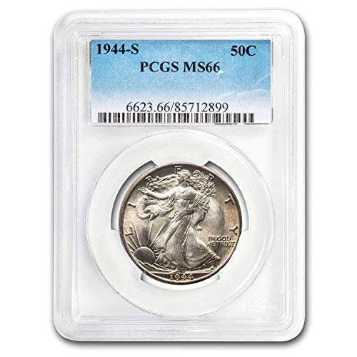 1944 S Walking Liberty Half Dollar MS-66 PCGS Half Dollar MS-66 PCGS