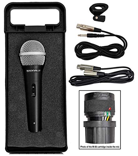 (2) Rockville KPS80 8" Karaoke Vocal Speakers+Bluetooth Amplifier Mixer+(2) Mics