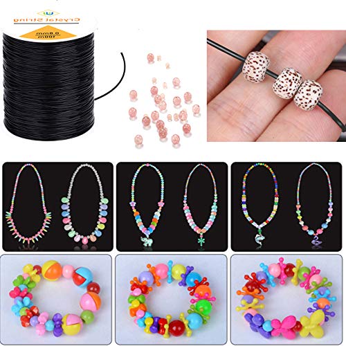 0.8mm Elastic String, Stretchy Bracelet String for Jewelry Making and Bracelet Making(109yard)