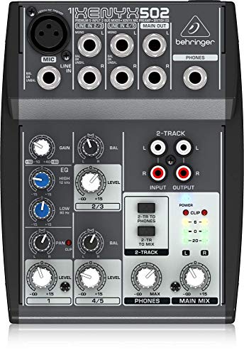 🏆4-PACK Premium Xenyx 502 Premium 5-Input 2-Bus Mixer with XENYX Mic Preamp and British EQ