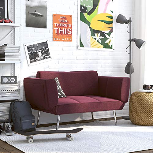 Novogratz Leyla Loveseat, Berry