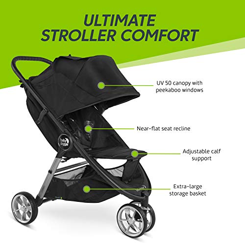 Baby Jogger City Mini 2 Stroller - 2019 | Compact, Lightweight Stroller | Quick Fold Baby Stroller, Sepia