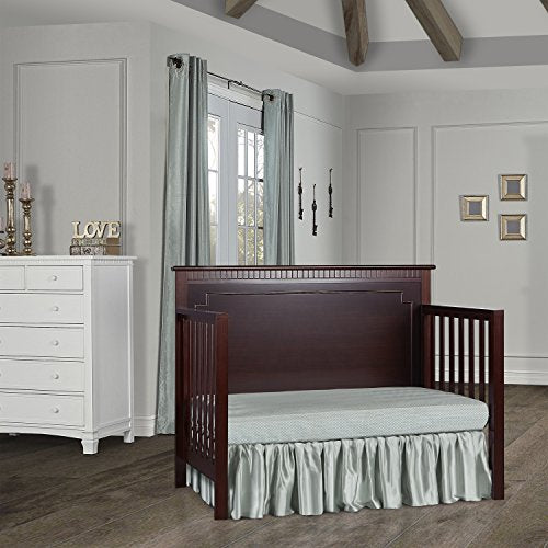 Dream On Me Morgan 5 in 1 Convertible Crib, Espresso