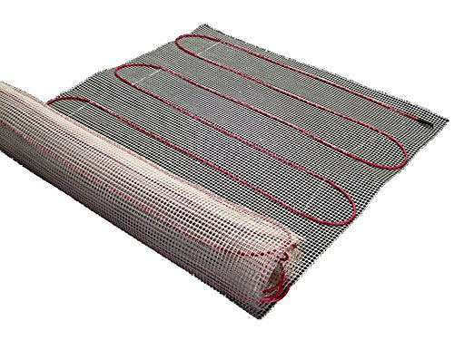 15 Sqft Mat, Electric Radiant Floor Heat Heating System with Aube Digital Floor Sensing Thermostat