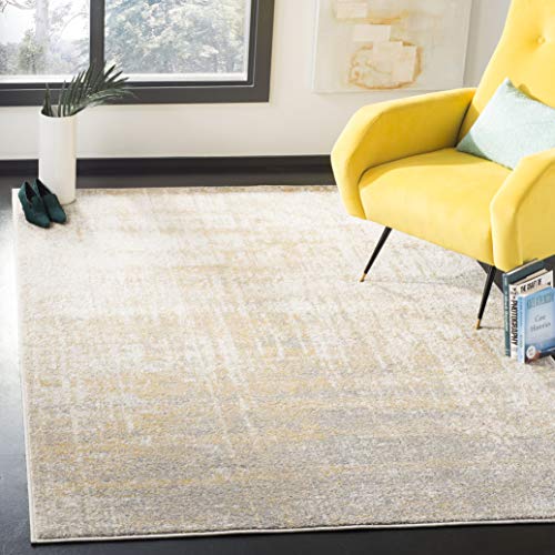 Safavieh Adirondack Collection ADR207A Modern Contemporary Abstract Area Rug, 10' x 14', Cream/Gold