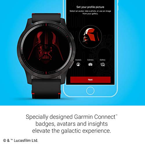 Garmin Legacy Saga Series, Star Wars Darth Vader Inspired Premium Smartwatch, Includes a Darth Vader Inspired App Experience