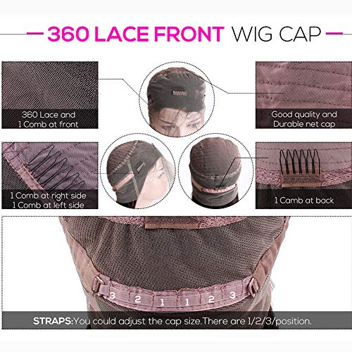 13x4 Lace Front Wigs Human Hair 150% Density Straight Brazilian Human Hair Wigs for Black Women Glueless Pre Plucked Bleached Knots with Baby Hair (18inch, 360 KS)